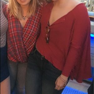 Free people red tunic